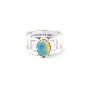 Ethiopian <b>Opal</b> Fashion <b>Ring</b> 4.8 Grams Weight - Product Image 2