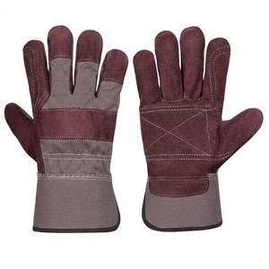 Guantes de Seguridad de Cuero STALWART IMPEX, Verde Borgoña, Textura Completa, Resistentes al Fuego, Antideslizantes, Duraderos, Flexibles, Antiestáticos - Product Image 1