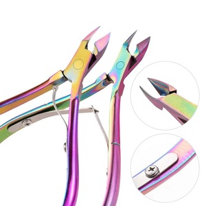 Cortauñas de Acero Inoxidable Afilado Arcoíris para Uñas, Tijeras para Cutículas y Piel Muerta, Recortador de Manicura y Pedicura - Product Image 3