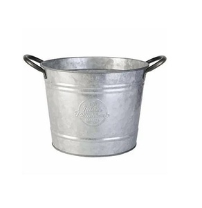 Grandes jardinières rustiques en métal galvanisé pour l'extérieur, capacité personnalisable, pots de fleurs - Product Image 3