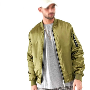 Men Full Satin <b>Jacket</b> Top Quality Breathable Satin Latest Design Waterproof Bomber Winter Satin Lettermen <b>Jacket</b> For Man - Product Image 2