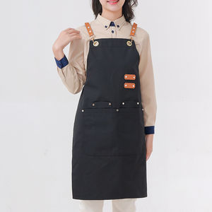 Delantales de Cocina de Cuero Personalizados para Mujer y Hombre, Delantal de Chef, Estilista, para Parrilla, Restaurante, Bar, Tienda, Cafetería, Estudio, Uniforme - Product Image 1