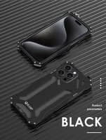 Casing HP Anti-Shock dengan Ring Holder Magnetik dari Aluminium Alloy, Desain Unik, Disipasi Panas Kuat, untuk 16 Pro