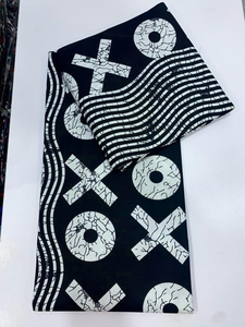 Motif africain imprimé sur tissu ciré reflétant les couleurs audacieuses du Kente ghanéen et l'expression culturelle moderne - Product Image 5