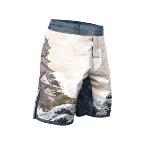 Ropa de Boxeo con Estampado Digital Personalizado, Pantalones Cortos de MMA para Hombre, Pantalones Cortos de Entrenamiento de Artes Marciales y Fitness con Servicio OEM - Product Image 2