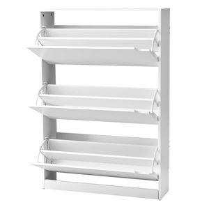 Scarpiera Moderna Stile Fattoria con 3 Cassetti Ribaltabili, Dispositivo Anti-Ribaltamento, Organizzatore per Scarpe Autoportante - Product Image 2