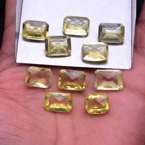 Natural <b>Lemon</b> Quartz <b>Cushion</b> Cut 12mm 14mm Untreated Yellow Stone Loose Gemstones Lot Wholesale Price Bulk For Jewelry Making - Product Image 2