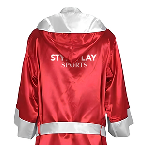 Nouvelle Collection – Robe de Boxe Professionnelle Personnalisable en Satin de Polyester Couleur Unie – Vente Chaude – Vêtements d'Arts Martiaux en Gros - Product Image 6