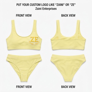 Women <b>Bikini</b> Set Premium 220 GSM Polyester Fabric Racerback <b>Top</b> Brief Bottom Button Logo Turquoise Contour Custom Colors <b>High</b> - Product Image 1