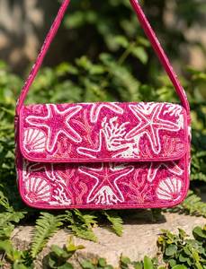Bolso de Hombro Hecho a Mano con Cuentas de Limón y Lima, Bolso Botánico con Diseño Cítrico - Product Image 3