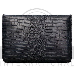 Pink Crocodile Texture Leather <b>Laptop</b> <b>Sleeve</b> with Flap Closure customized <b>laptop</b> cover - Product Image 2