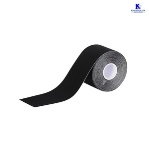 Bande de kinésiologie K-Star 5 cm x 5 m, noire, élastique, pour le soutien musculaire, soulagement de la douleur et récupération des blessures sportives - Product Image 1