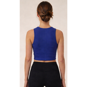 เสื้อกล้ามครอปแขนรัดรูปสำหรับผู้หญิง ผ้าเนื้อนุ่ม ยืดหยุ่นได้ ใส่ได้หลากหลาย สไตล์ลำลอง ใช้ได้ทุกวัน ผลิตในอินเดีย - Product Image 2