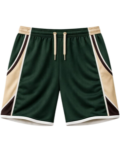 Men Beige Dark Green Brown Sport <b>T</b>-<b>Shirt</b> Shorts Set Breathable Quick Dry Gym Wear Athletic Running Training Activewear Color - Product Image 5