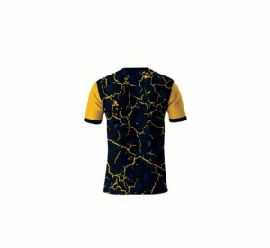 T-shirt en tricot imprimé par sublimation à motif uni, design graphique personnalisé, léger, durable, respirant, vêtement décontracté - Product Image 6
