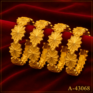 Geometric 24K Gold Plated Zircon Cuff <b>Bracelets</b> for Women A-43067 Trendy Wedding & Party Style - Product Image 2