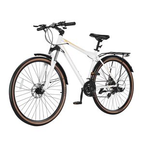 Bicicletta Ibrida con Telaio in Alluminio Leggero per Uomo e Donna - Ruote 700c, Modello Step-Through per Pendolari Urbani - Product Image 1