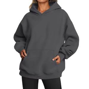 Custom Winter Lightweight Oversized Hoodie with Badge Front Design High Quality Pullover Hoodie for Women Customized Design - Product Image 5