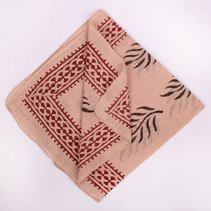 Pañuelo Cuadrado Bandana Craftjaipur Estampado a Mano, Unisex, Transpirable, Suave, para Cuello y Cabeza, Ecológico, de Algodón Premium - Product Image 3