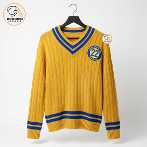 Sigma Gamma Rho | Embroidered 100% Cotton Breathable V-neck Winter <b>Cardigan</b> <b>Varsity</b> Sweater College Knitted Women's Covered - Product Image 1