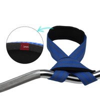 Sangles de levage en coton personnalisées avec logo, forme 8, respirantes, réglables, légères, unisexes, pour la musculation et l'haltérophilie