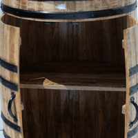Meuble bar industriel Vandana Vesta Vertex, style moderne, métal et bois, pour la maison