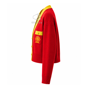 NSPDK Sorority <b>Cardigan</b> Women's Embroidered Crest V-Neck Button Up Knit <b>Sweater</b> Greek Collegiate Apparel Outerwear - Product Image 3