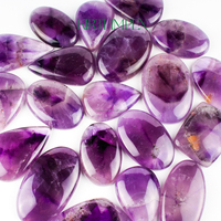 Vente chaude Naturel Trapiche Améthyste Lisse Forme Mixte Cabochon Pierre Précieuse En Vrac Pour La Fabrication De Bijoux Pierre Précieuse En Vrac De Haute Qualité