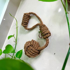 ของเล่นเคี้ยวสำหรับสัตว์เลี้ยงขนาดกลาง ทำจากใยมะพร้าว เป็นมิตรต่อสิ่งแวดล้อม ดีไซน์ธรรมชาติ ของเล่นเคี้ยวและเล่นสำหรับสุนัขและสัตว์เลี้ยงขนาดเล็ก - Product Image 2