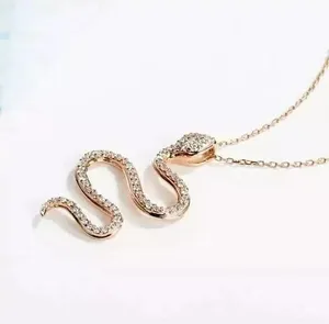 Producto Moissanite TITEL & KEYWORD Colgante de Plata de Ley Chapado en Oro con Corte Brillante Redondo para Mujer, 5.30 g, para Alibaba.com - Product Image 2