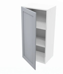 Mueble de Cocina de Madera, Gabinete Alto de Pared con Puerta Sencilla, Estilo Shaker, Color Blanco, Muebles para el Hogar W0936 - Product Image 3