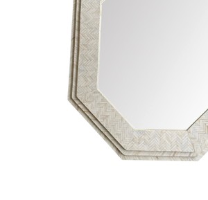 Miroir de vanité octogonal artisanal en nacre de qualité supérieure pour intérieur de salle de bain moderne - Product Image 2