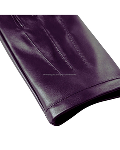 Guantes de cuero auténtico de lujo para hombres y mujeres Guantes con aislamiento térmico, elegantes y con pantalla táctil para la temporada de invierno - Product Image 3