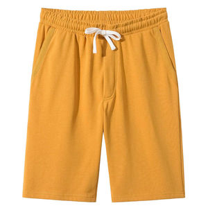 Shorts pour hommes très demandés, couleur moutarde audacieuse, 180 GSM, coupe slim, style streetwear, avec faible MOQ - Product Image 2