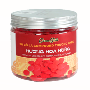 Chocolat Exotique Vietnamien Composé avec Biscuits de Boulangerie HALAL OEM/ODM, Boutons de Chocolat Rose au Cacao 1KG, Expédition Mondiale - Product Image 1