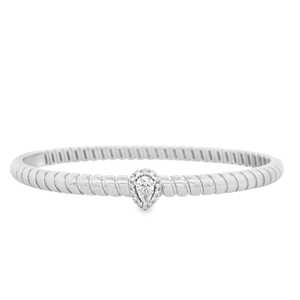 Custom Lab Grown Diamond Tubogas Cuff <b>Bracelets</b> Snack Chain 14K 18K Solid Gold Halo Solitaire Flexible Open Bangles Fine Jewelry - Product Image 3