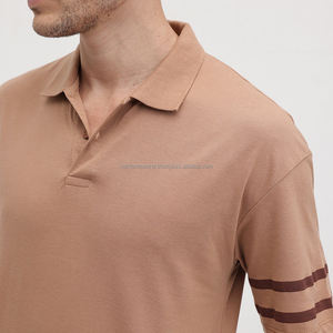 Nardon Apparel Custom High Quality Cotton Blend Polyester Navy Luxury Blank Men's Polo <b>Long</b> <b>Sleeve</b> <b>Shirts</b> - Product Image 6