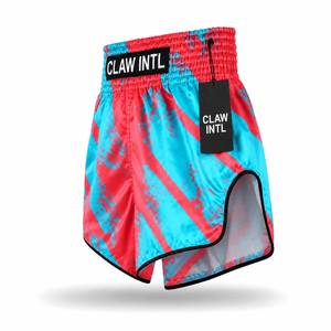 Pantalones Cortos de Boxeo Unisex, Rojos y Azules con Estampado Diagonal, Transpirables, de Secado Rápido, Poliéster/Algodón, Impresión Digital, Ropa Deportiva sin Costuras - Product Image 5