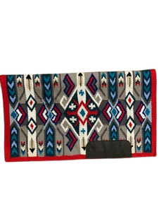 Couverture de selle en laine de Nouvelle-Zélande tissée à la main pour l'équitation, idéale pour les équipements de cowboy, les chevaux de ranch, la randonnée équestre, les concours et l'équitation. - Product Image 1