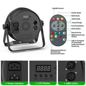 80W 4 Trong 1 Rgbw 14*<span class=keywords><strong>6W</strong></span> <span class=keywords><strong>LED</strong></span> Hiệu Ứng Sân Khấu Ánh Sáng Dmx512 Âm Thanh Kích Hoạt Điều Khiển Disco <span class=keywords><strong>Par</strong></span> Đèn Với Điều Khiển Từ Xa <span class=keywords><strong>Par</strong></span> Đèn - Product Image 4