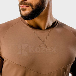 High Quality Casual <b>Men</b> Training T-Shirt Blank Soft <b>Stretch</b> Fabric Daily Gym Workout Running Fitness Active Sports Apparel - Product Image 6