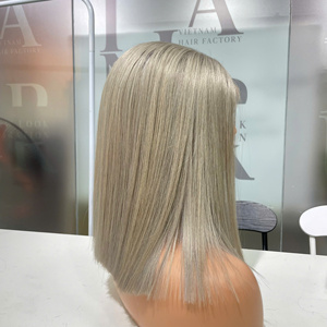 Vietnamese Hair Extensions Machine Double Weft High Quality <b>Wig</b> Hair Weaving <b>Grey</b> Colors Suitable - Product Image 5