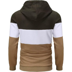 เสื้อฮู้ดผู้ชายแบบสวมหัวรุ่นใหม่ล่าสุด ผ้าถักนิตติ้ง 100% ผ้าฝ้ายฟลีซ สวมใส่สบายในฤดูหนาว สีพื้น ระบายอากาศได้ดี 100% ผ้าฝ้าย - Product Image 2