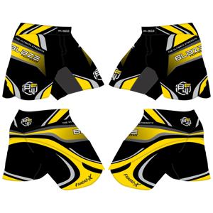 Pantalones cortos Blaze Fight Wear de peso ligero MMA de longitud media tela elástica transpirable totalmente personalizada - Product Image 1