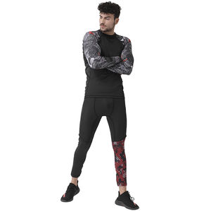 Cheap Price Demandable Men Rash Guard Polyester MMA Rash Guard Long Sleeve Compression <b>BJJ</b> Rash Guard - Product Image 3