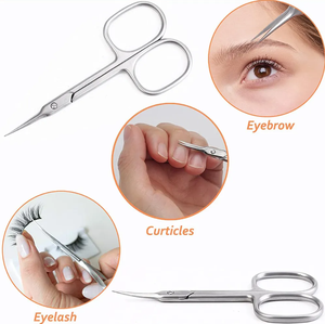 Ciseaux cosmétiques en acier inoxydable pour sourcils, outil de beauté pour cils, outil de maquillage pour soins des ongles, outils de manucure avec pointe de lame tranchante - Product Image 6