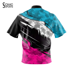 Custom <b>Bowling</b> Jersey Baseball Jerseys Spandex/Cotton Sublimation Printed Breathable High Quality OEM Teamwear for Wholesale - Product Image 2