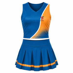 Uniforme de cheerleading pour événements sportifs d'équipe, nouvelle conception, tissu doux de qualité supérieure, coupe confortable, pour professionnels. - Product Image 2
