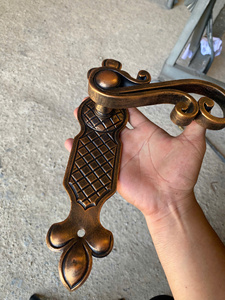Handmade Luxury Wrought Iron <b>Door</b> <b>Handle</b> Antique Style Custom Metal <b>Pull</b> <b>Handle</b> for Villa Main Gate - Product Image 5