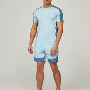 Premium Cotton Summer Sets Men <b>Plain</b> T Shirt and Shorts Casual <b>Tracksuit</b> Style Comfortable Breathable Lightweight Two Piece - Product Image 1